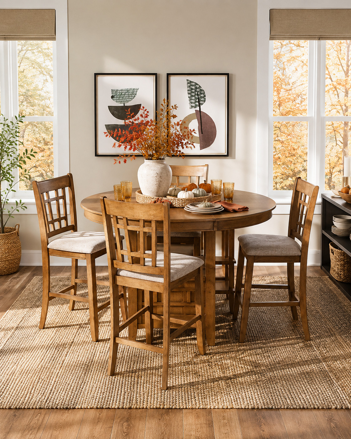 Such a cute Wayfair find for a cozy fall dining nook 🍂 The warm wood finish, cushioned chairs, and compact table make this one perfect for smaller spaces while still giving that classic, welcoming fall-home feel. Love that it’s currently on sale too! 🤎
#WayfairFinds #WayfairSale #SmallDiningRoom #DiningTableSet #FallDecor #DiningRoomInspo #CozyDiningRoom #FallHomeRefresh #FurnitureDeals #HomeFinds #DiningRoomFurniture #FallHosting 

 #LTKSeasonal #LTKHome #LTKSaleAlert