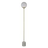 Amazon Brand – Rivet Globe Stick Floor Lamp, 69"H, White Marble | Amazon (US)