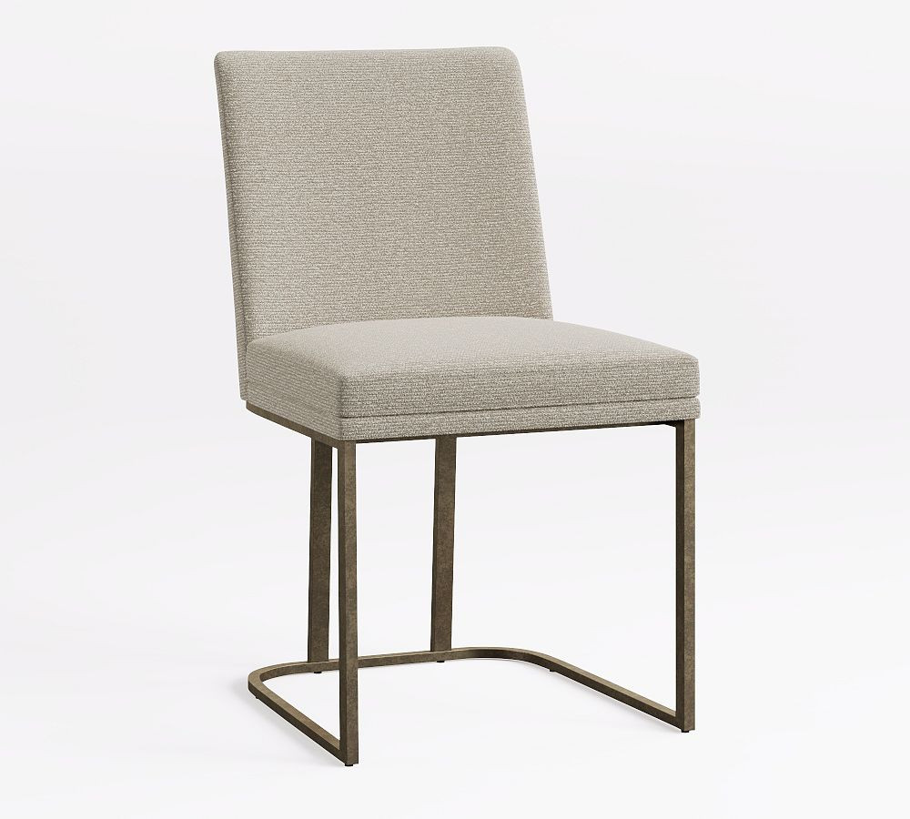 Jake Upholstered Metal Dining Chair | Pottery Barn (US)