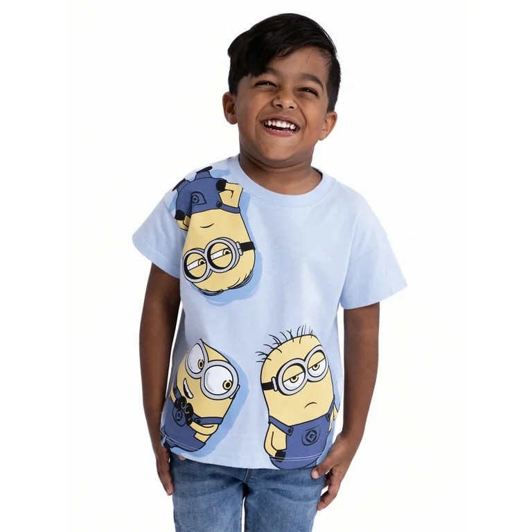 Minions Toddler Boys or Girls Short Sleeve Crewneck T-Shirt, Sizes 2T-5T - Walmart.com | Walmart (US)