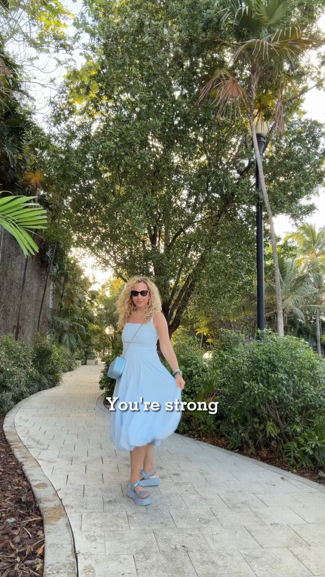 Such a beautiful ice blue dress for warmer weather!

#LTKSpringSale #LTKOver40 #LTKootd