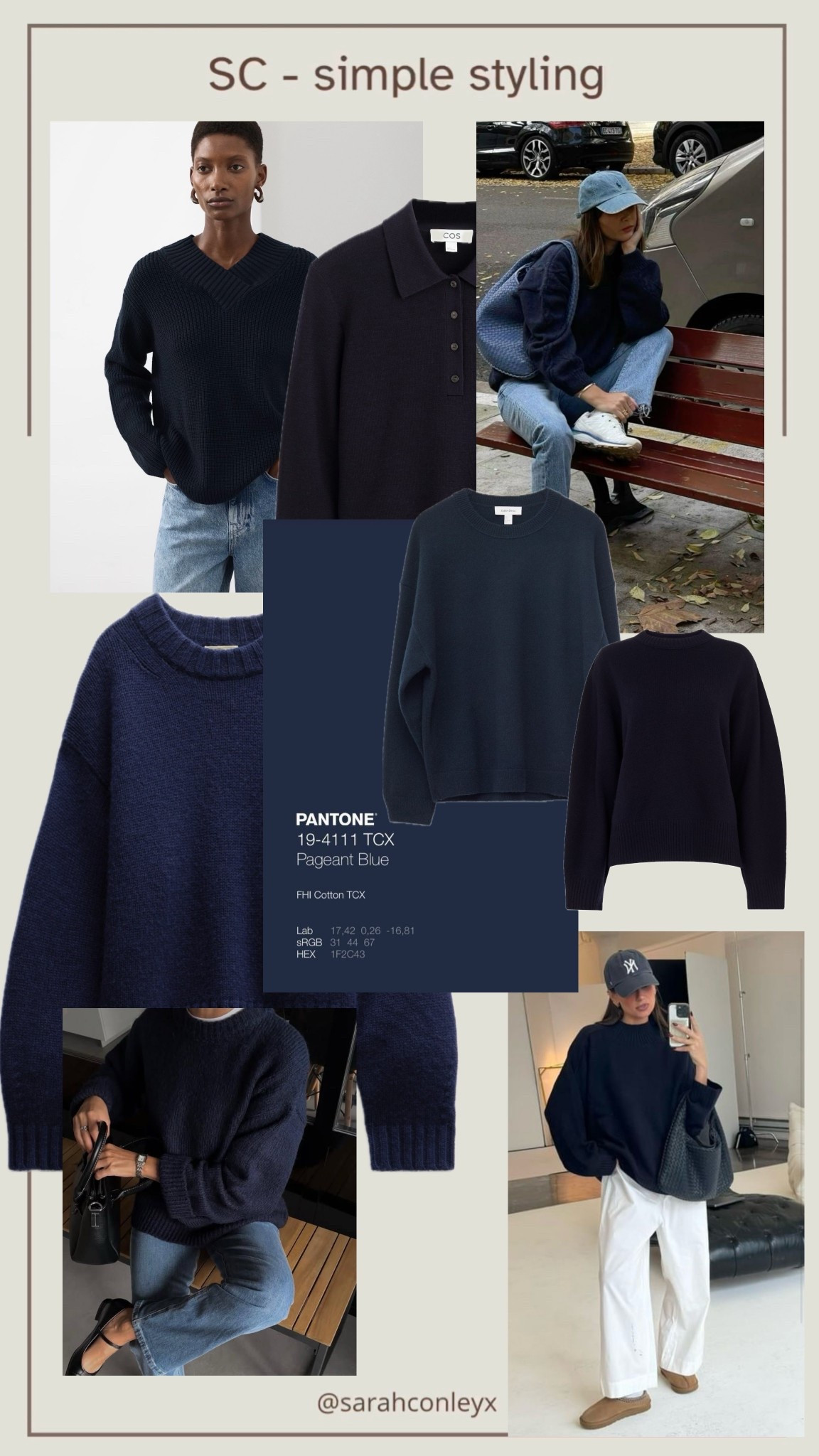 Navy jumper 
Navy knitwear 
Winter knitwear 

#LTKwinter #LTKworkwear #LTKstyletip