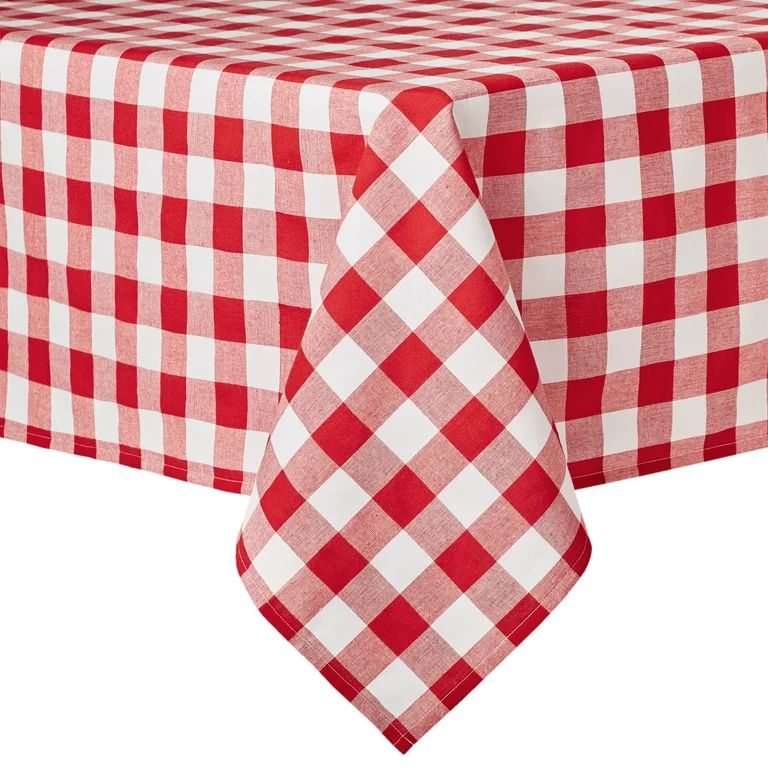 The Pioneer Woman Charming Check Tablecloth, Multicolor, 52"W x 70"L - Walmart.com | Walmart (US)