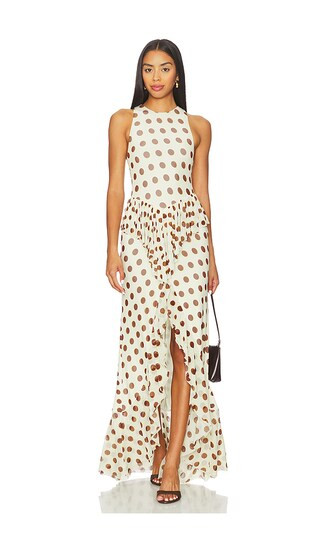 Bovina Dress in Gold Halo Dot | Revolve Clothing (Global)