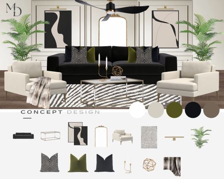 Living Room Concept Board 

#LTKhome