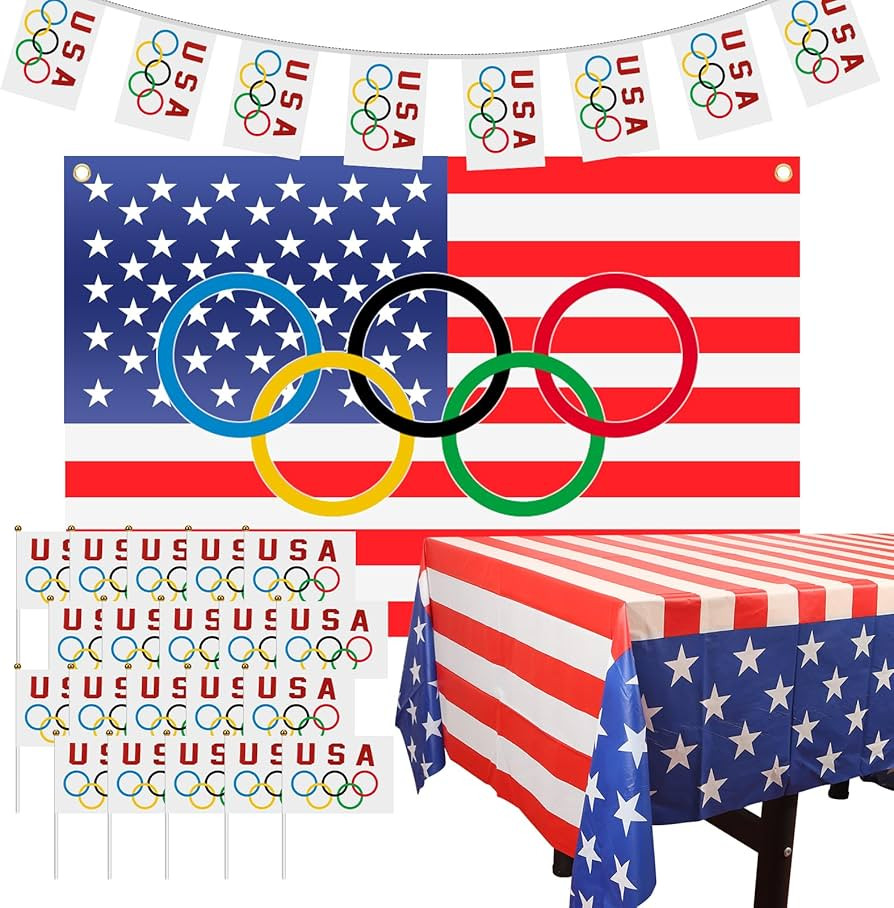 23 Pack Olympic Games Party Decorations Olympic Party Supplies USA Olympic Games Theme Party Deco... | Amazon (US)