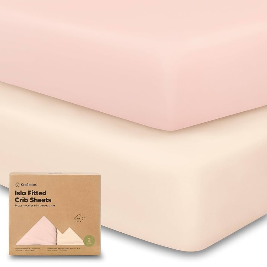 KeaBabies 2-Pack Baby Crib Sheets for Boys, Girls - 52x28 Viscose Derived from Bamboo Toddler Bed... | Amazon (US)