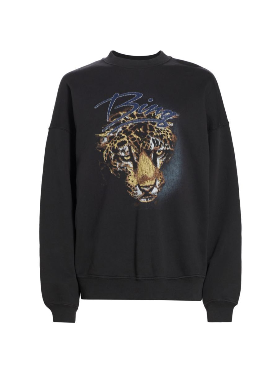 Harvey Leopard Cotton Sweatshirt | Saks Fifth Avenue