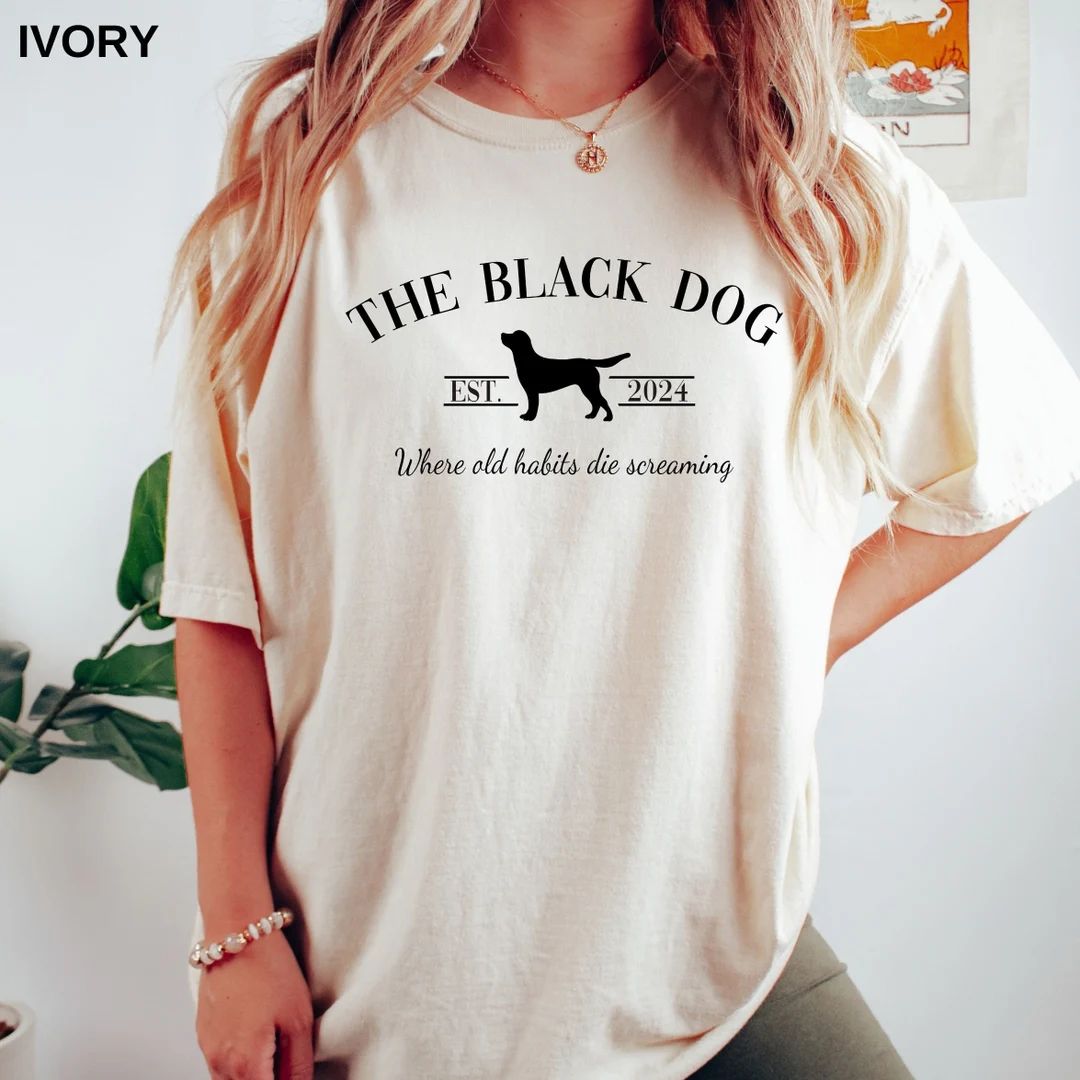 The Black Dog Shirt Unisex Tortured Shirt New Album Shirt Fan Shirt Trend Shirt Gift for Birthday... | Etsy (US)