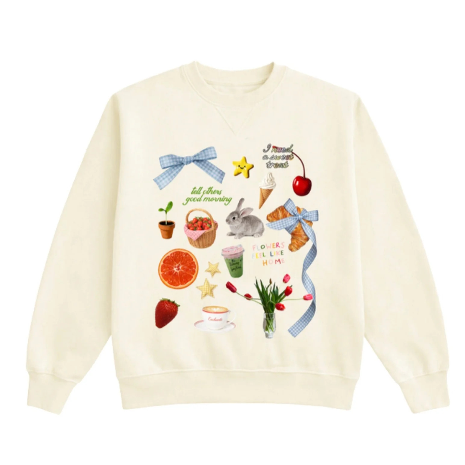 Spring Charms Lightweight Crewneck | Shop Kristin Jones