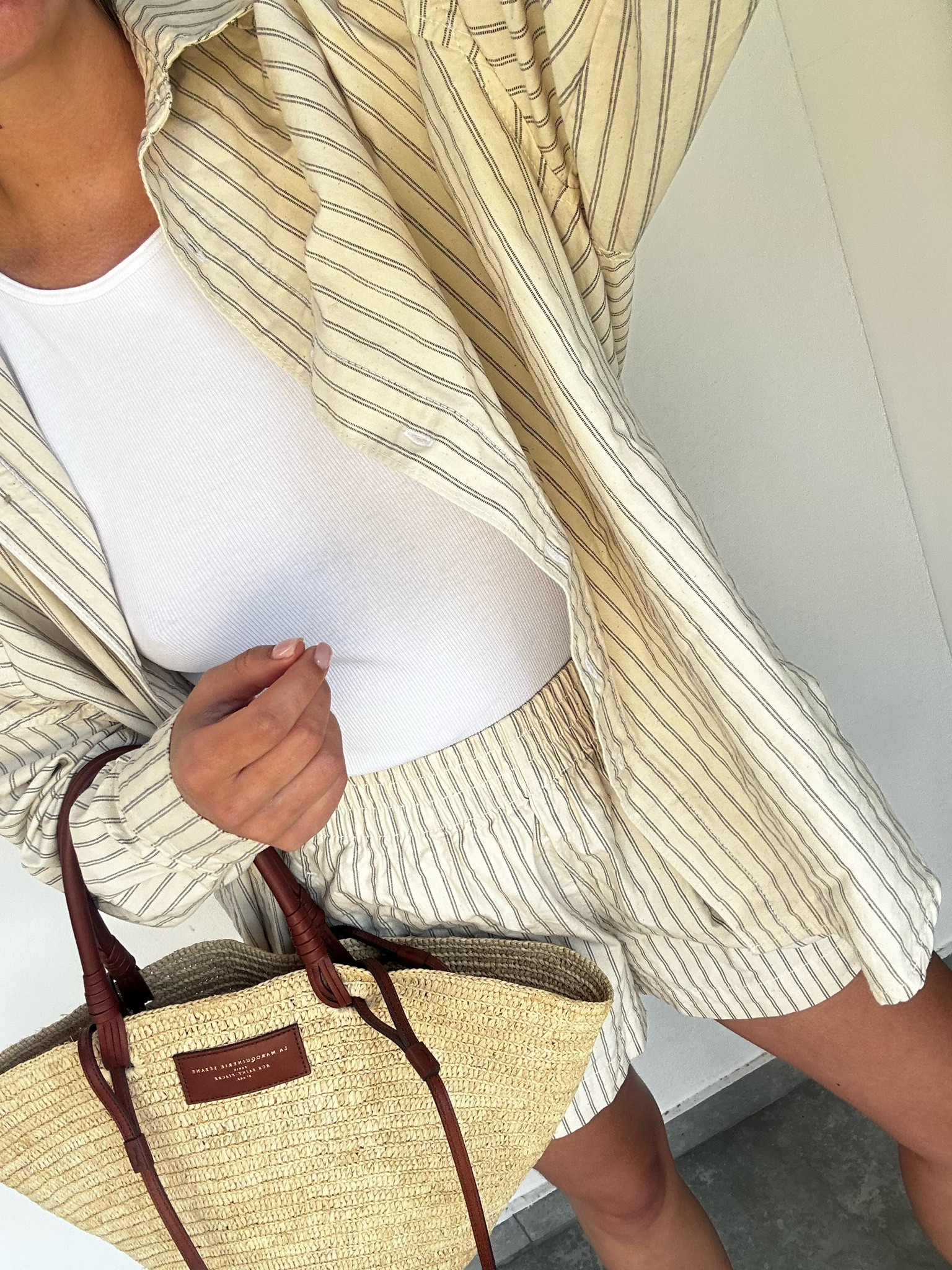 Pinstripe summer outfit 

#LTKeurope #LTKfindsunder50