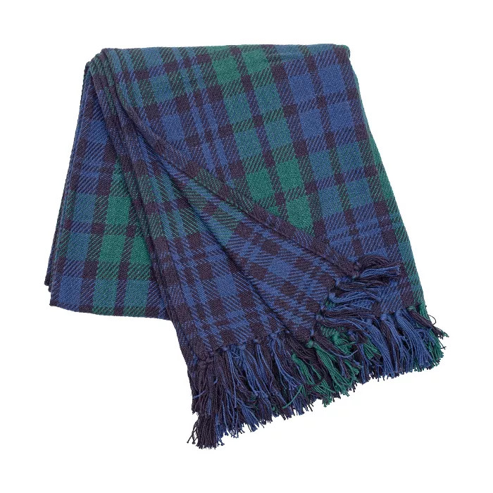 C&F Home Black Watch Plaid Woven Throw | Target