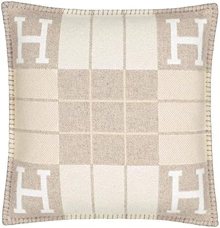 Cozy Wool Decorative Throw H Pillow Covers H for Couch and Bed Queen Pillowcase Strip Khaki | Amazon (US)