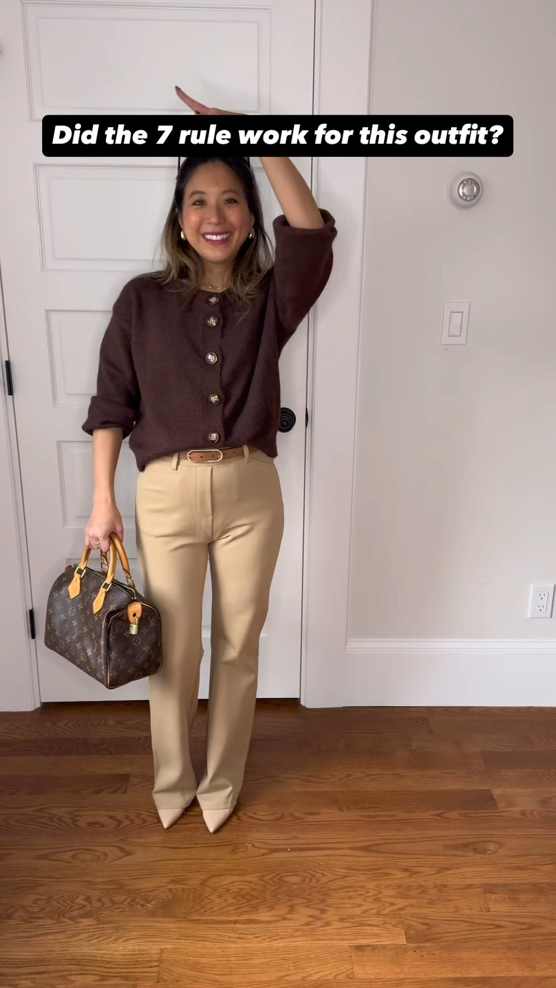 7 point rule. One point for every item/accessory. 7 points makes an outfit! 🙌🏻 what do you think?!

These are the second color I got in these bootcut pants 😍. They are soooo flattering for the workplace and under $40!  I’m wearing the light khaki color regular 30 inch inseam. I’m 5’1 wearing 3 inch heels 👠❤️. I wanted the regular length so it hits the floor and elongates my legs 👌🏻



#LTKootd #LTKWorkwear #LTKFindsUnder50