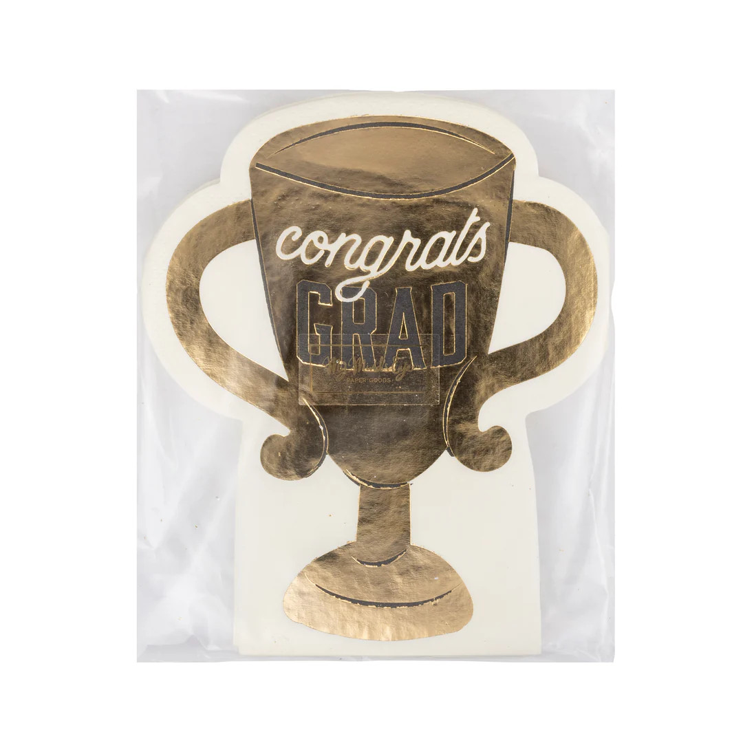 Trophy Grad Dinner Napkin | My Mind's Eye