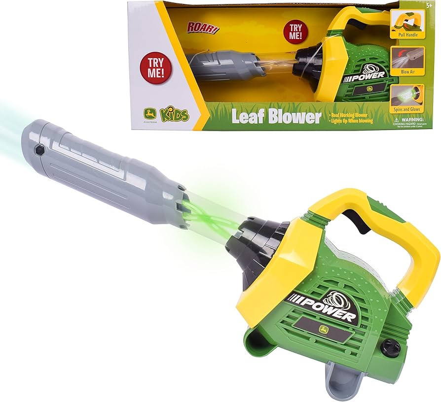 Sunny Days Entertainment John Deere Leaf Blower Toy for Kids – Pretend Construction Tool with L... | Amazon (US)