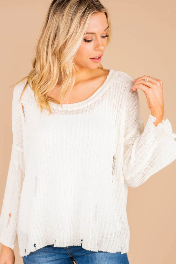 Save Some Time Sweater, Cream | The Mint Julep Boutique