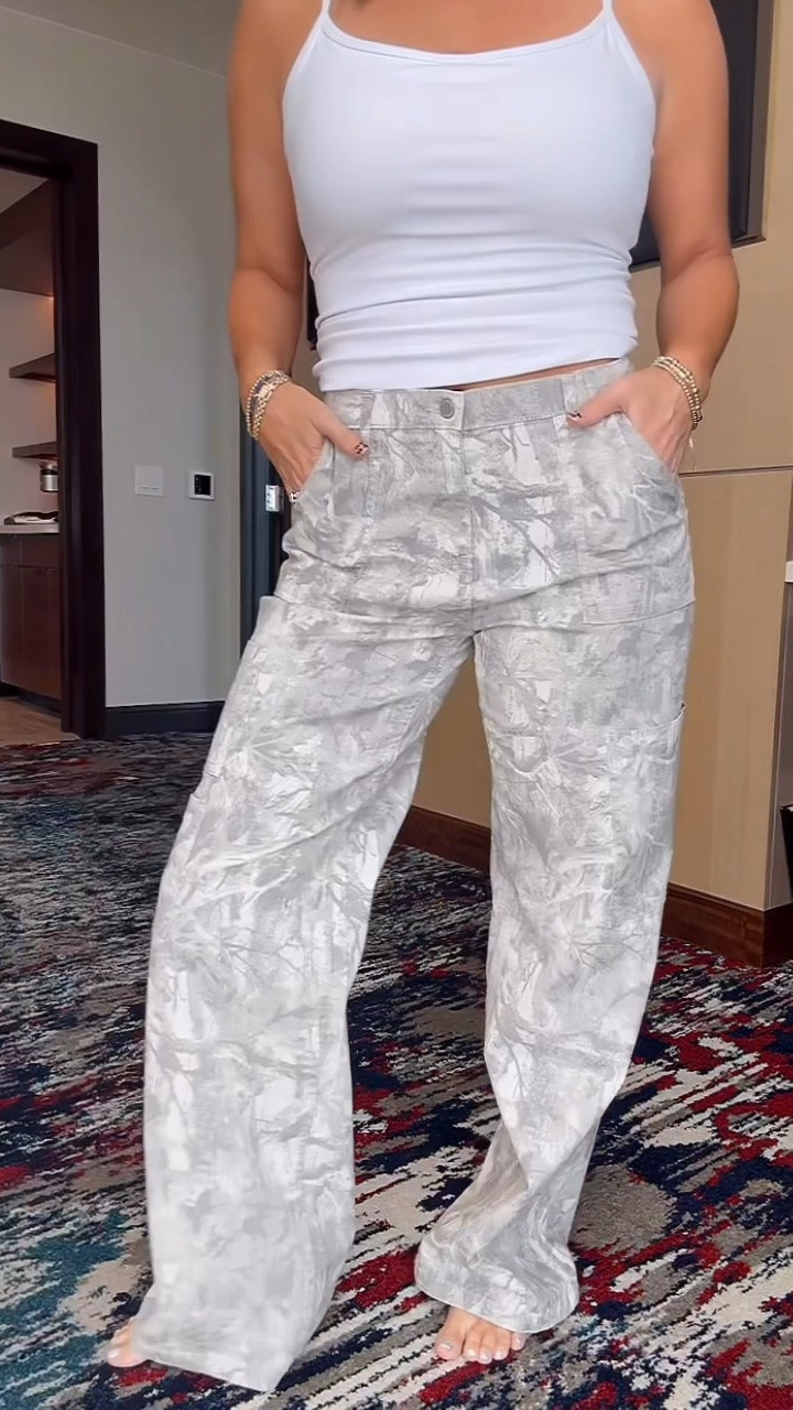The best $16 cargo pants from Walmart in all new prints but still the same quality! 
I prefer size medium