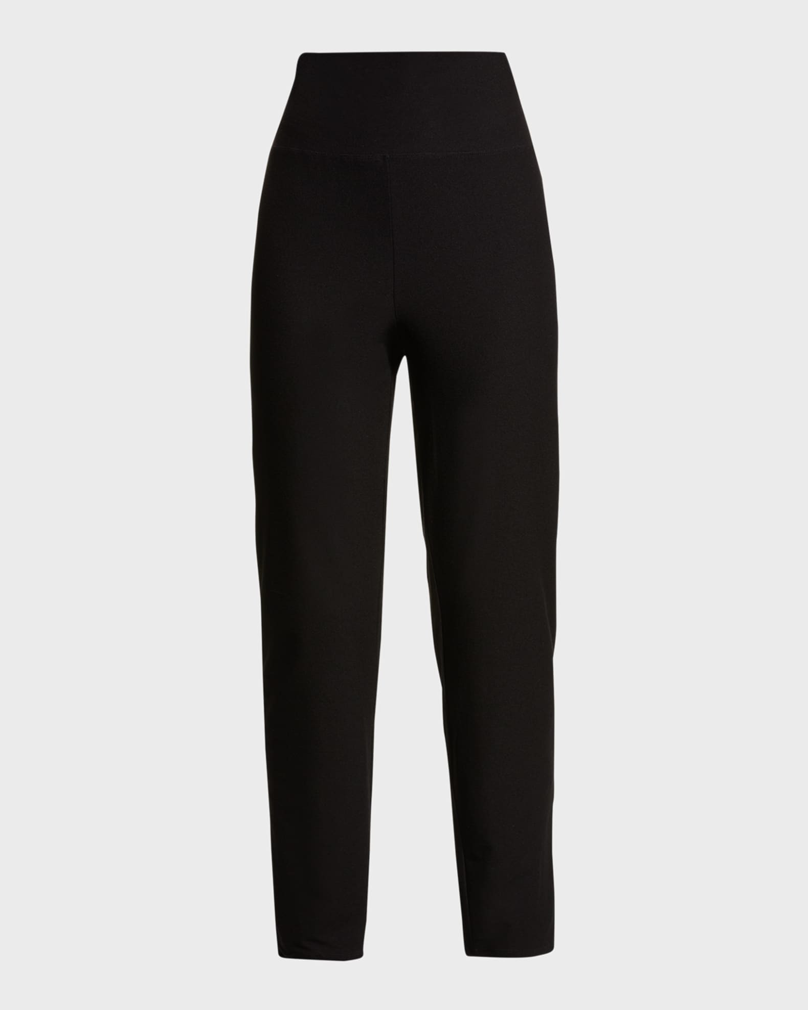 High-Waist Stretch Crepe Slim Ankle Pants | Neiman Marcus