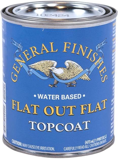 General Finishes Flat Out Flat Topcoat, Pint | Amazon (US)