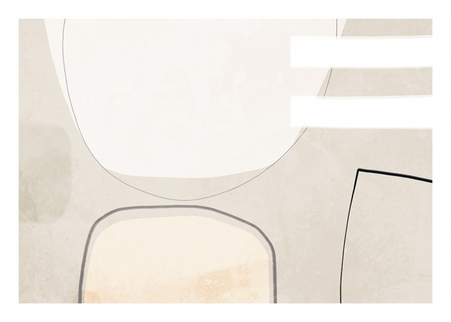 Beige Balance Print | Desenio