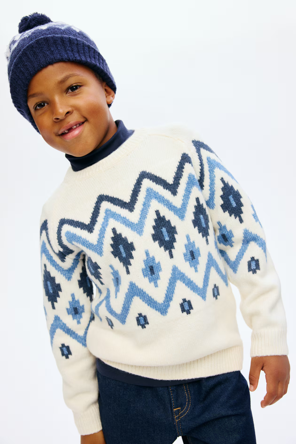 Jacquard-Knit Sweater | H&M (US + CA)