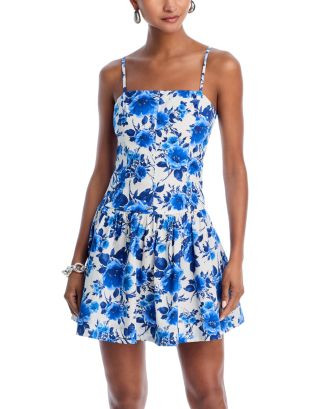AQUA Fit and Flare Poplin Mini Dress - Exclusive  | Bloomingdale's Women | Bloomingdale's (US)