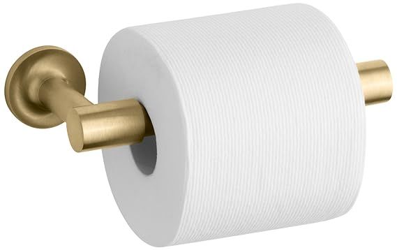 KOHLER K-14377-BGD Purist Pivoting Toilet Tissue Holder, Vibrant Modern Brushed Gold | Amazon (US)