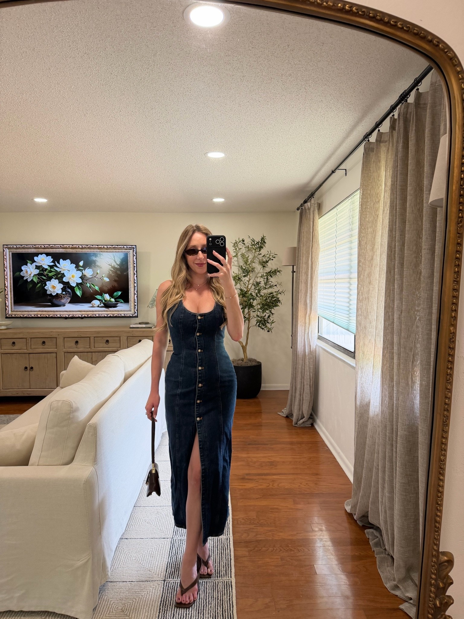 Amazon denim halter dress