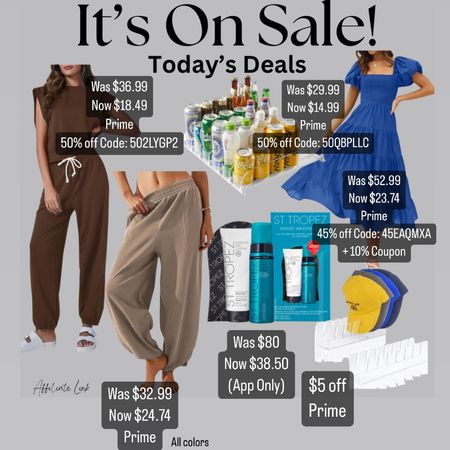 Todays deals!!
Home organization 
Summer dresses
Matching sets
Self tanning
Free people look for less

#LTKSaleAlert #LTKFindsUnder50 #LTKStyleTip