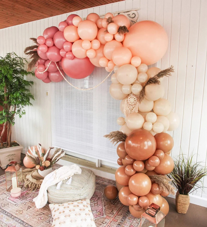 Boho Rainbow Balloon Garland Kit for Bridal Showers and Boho | Etsy | Etsy (US)