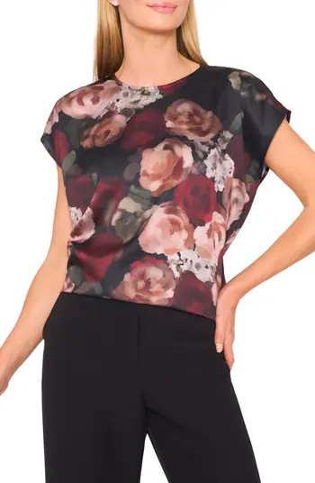 Floral Cap Sleeve Top | Nordstrom