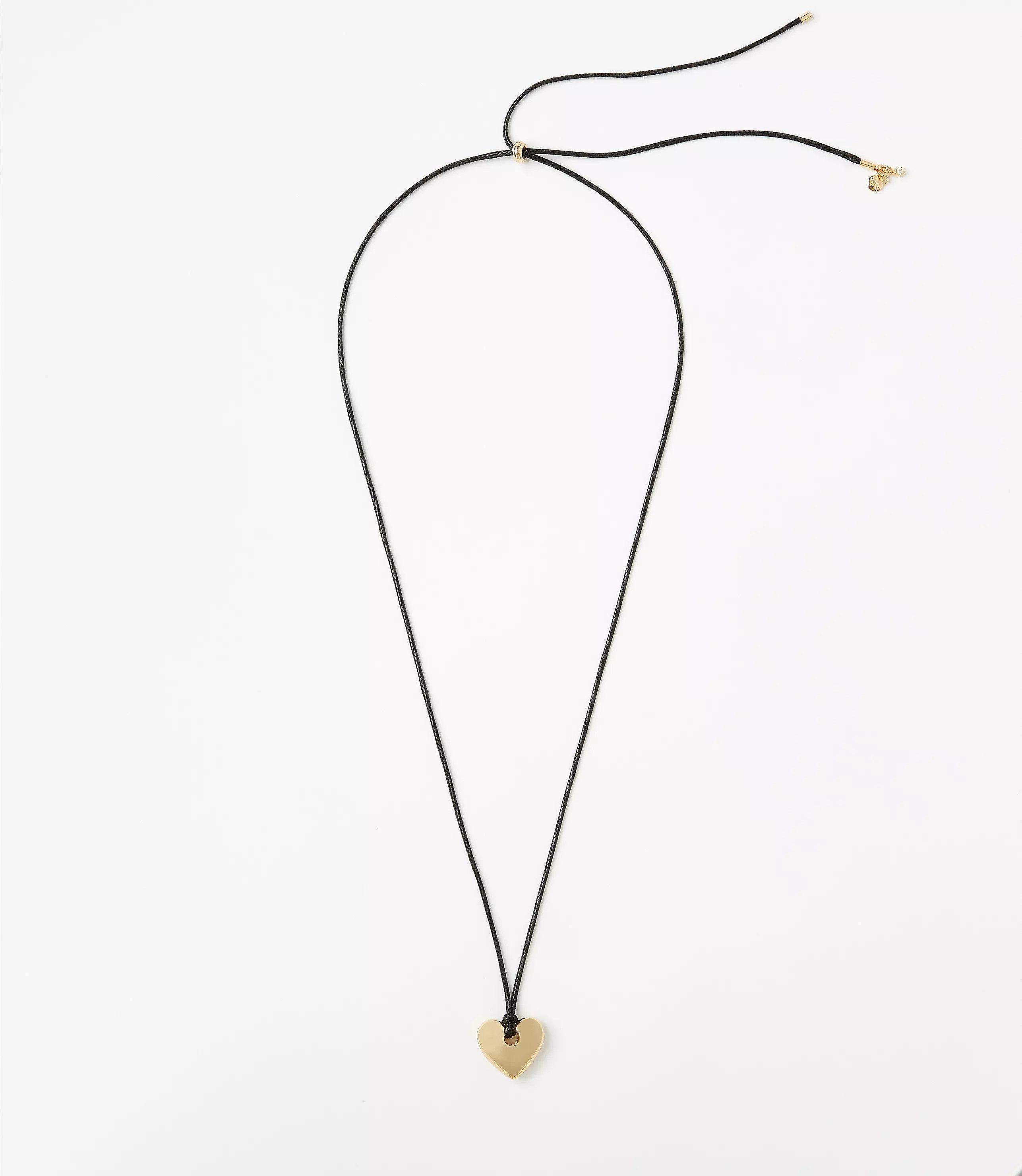 Puffy Heart Pull Tie Necklace | LOFT