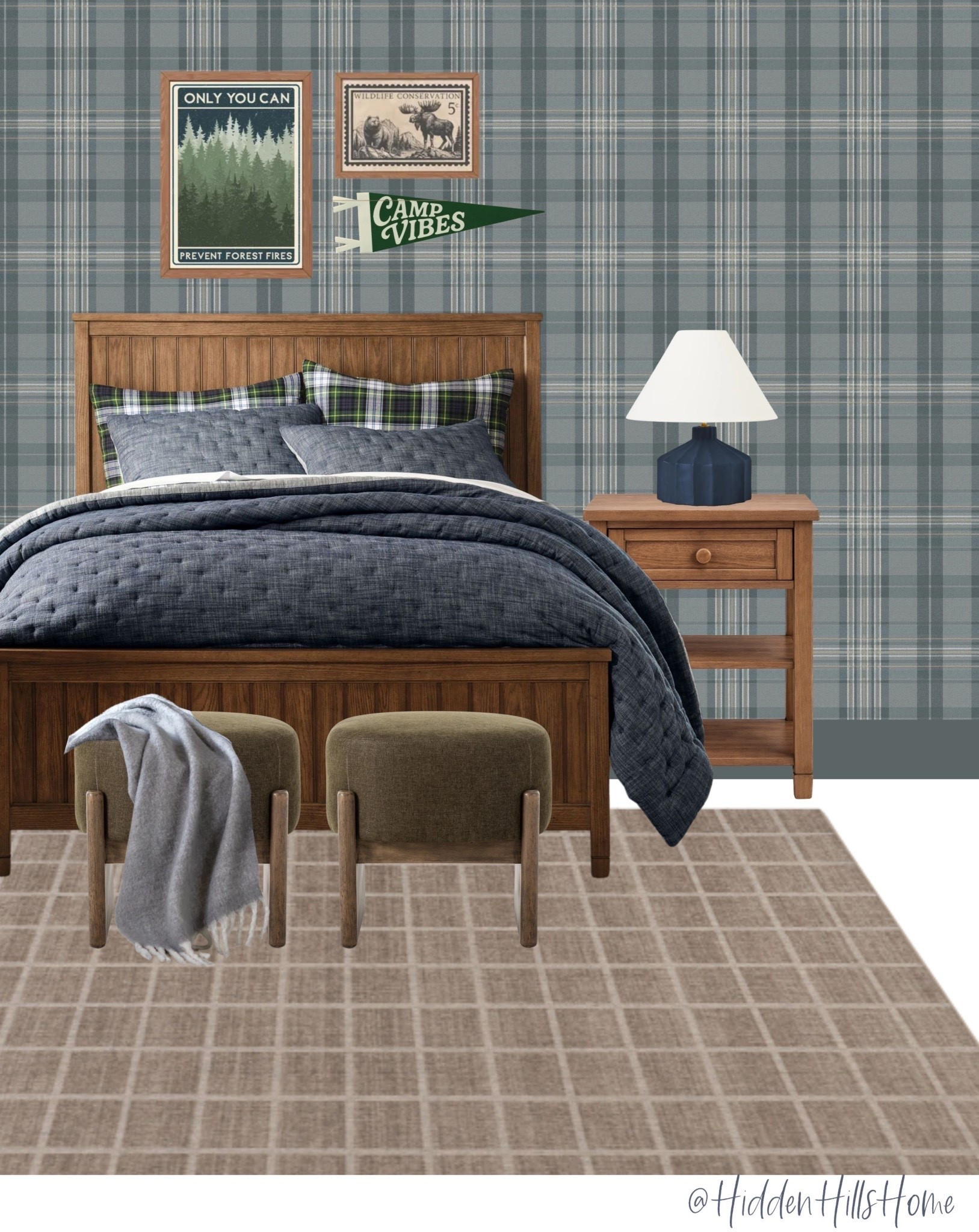 Boys bedroom decor mood board, teen boys room design, home decor ideas, masculine bedroom inspiration, outdoorsy inspired bedroom, nature inspired boys room, masculine home design #boysroom

#LTKHome #LTKSaleAlert #LTKKids