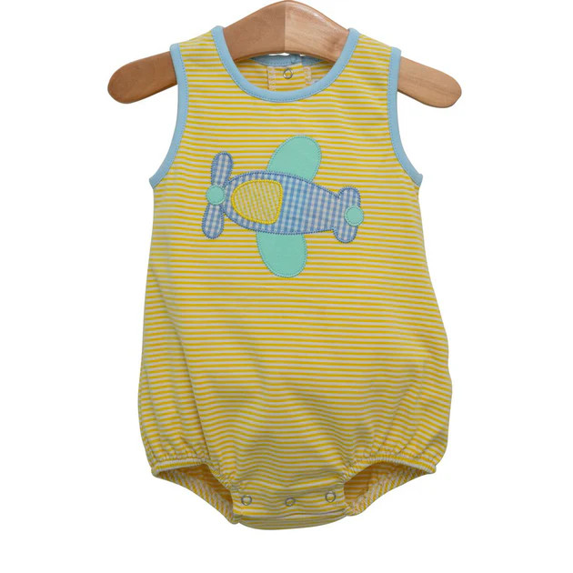 Airplane Yellow Stripe Sun Bubble | Classic Whimsy