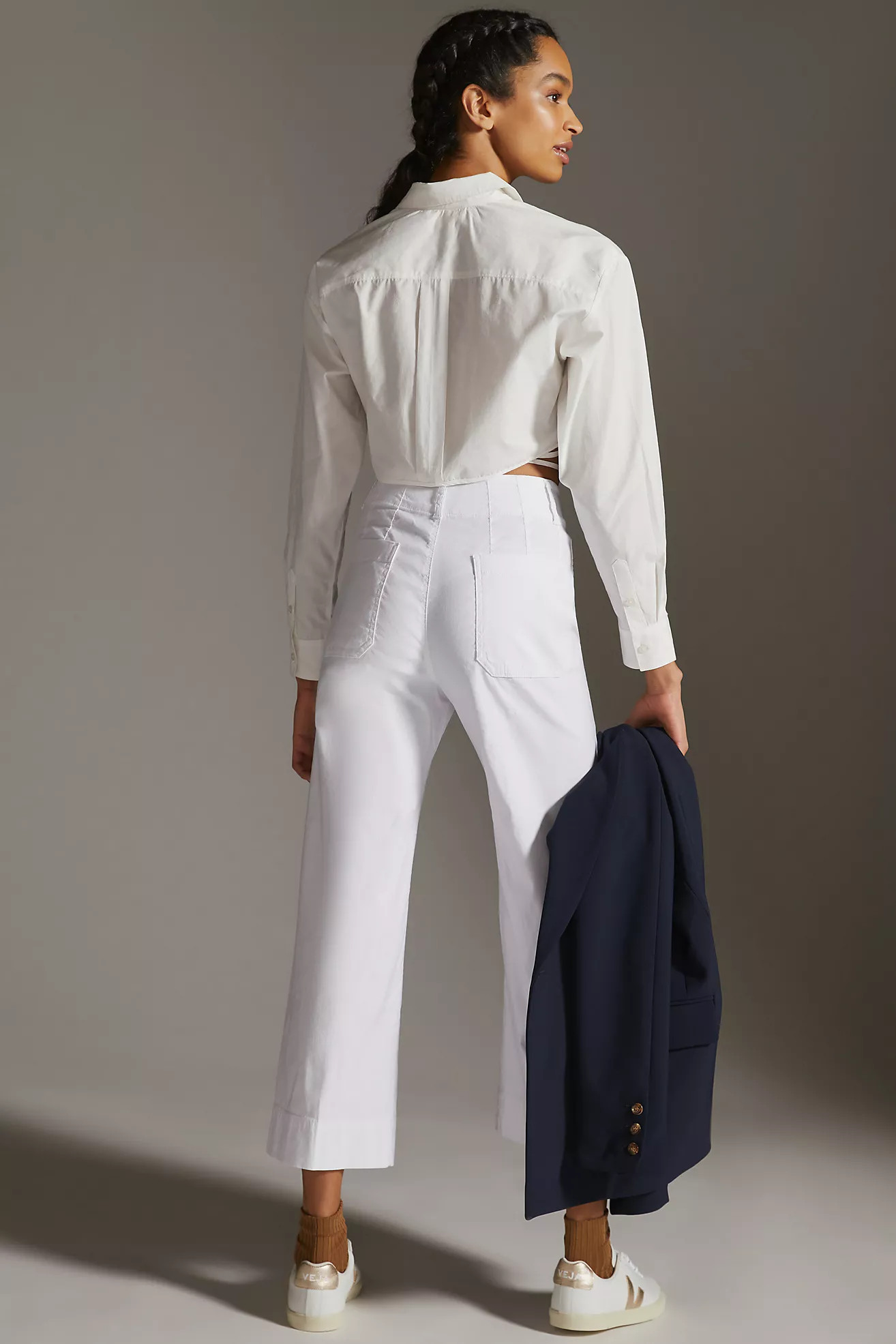 The Colette Magic Fabric Crop Wide-Leg Pants by Maeve | Anthropologie (US)