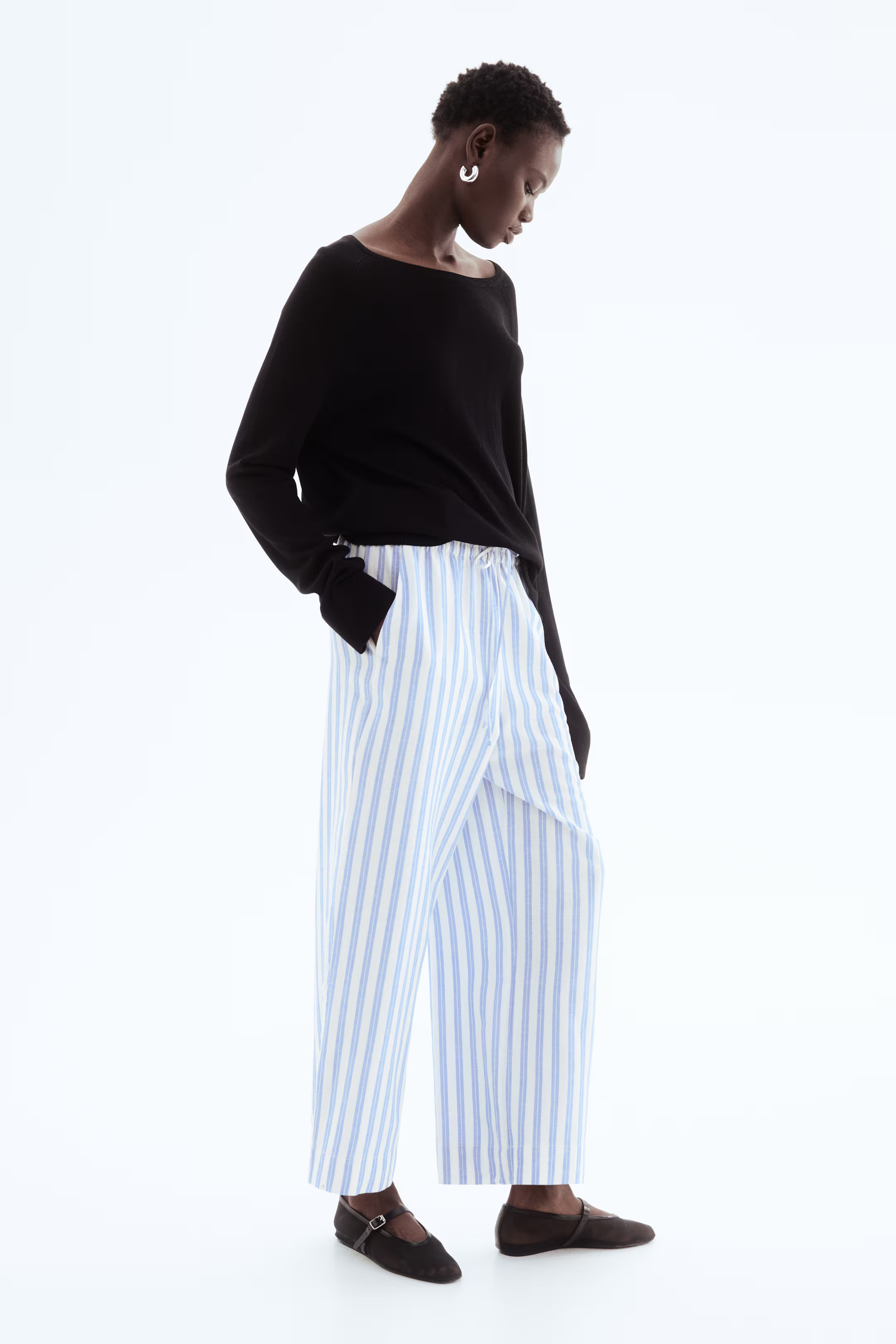 Linen-Blend Crop Pants | H&M (US + CA)