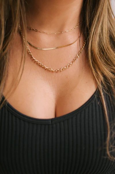 Gold Layering Necklace | She Is Boutique