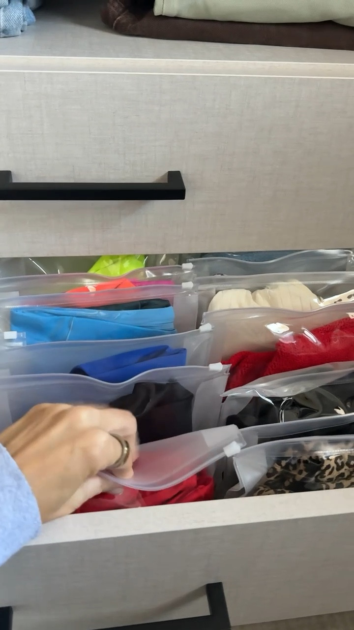 these clear bags are the BEST for organizing! i put all my swimsuits in them! 

#LTKmomlife #LTKdayinmylife #LTKHome