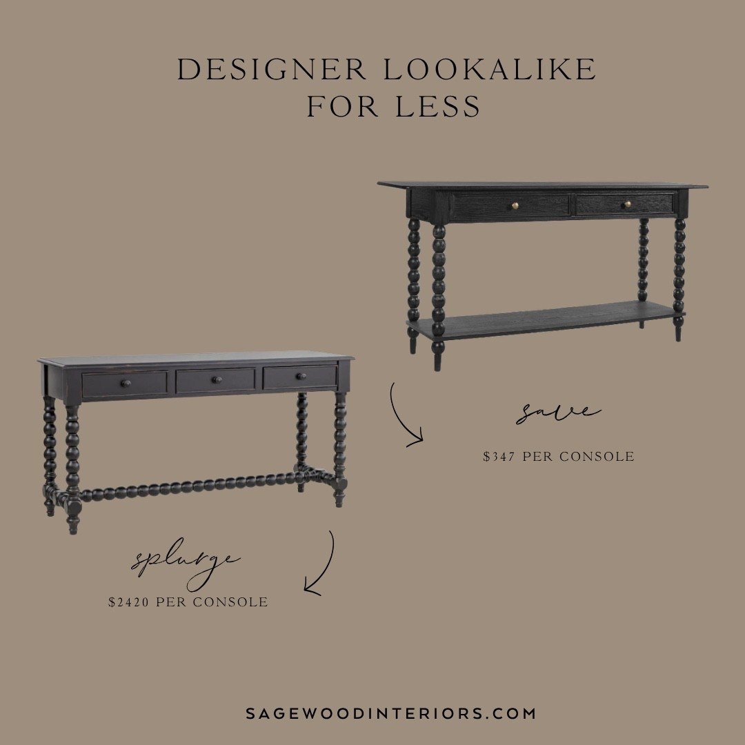 Designer look for less console!

Black console, spindle, McGee and co, Wayfair, affordable

#LTKHome
