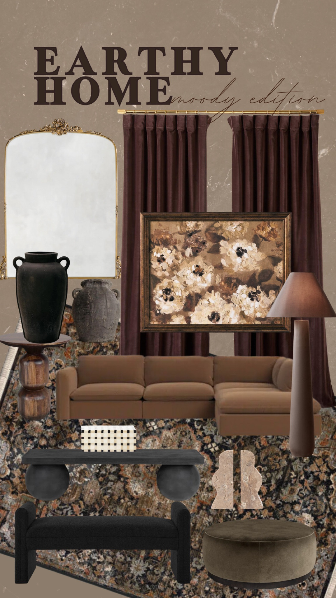 Bringing those moody, earthy tones into my home for the perfect cozy vibe! Who else loves rich neutrals and deep hues? ✨ #ShoppingFinds #MustHaveItems #HomeDecorLover #DecorOnABudget #CozyAesthetic #MoodyInteriors #EarthyTones #NeutralDecor #BudgetFriendlyFinds #InteriorInspo #ChicAndAffordable #ModernRustic #HomeVibes #DecorTrends #LTKHome

#LTKMostLoved #LTKStyleTip #LTKHome