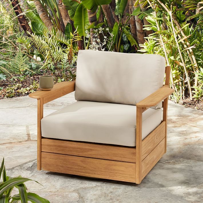 Playa Outdoor Swivel Chair | West Elm (US)