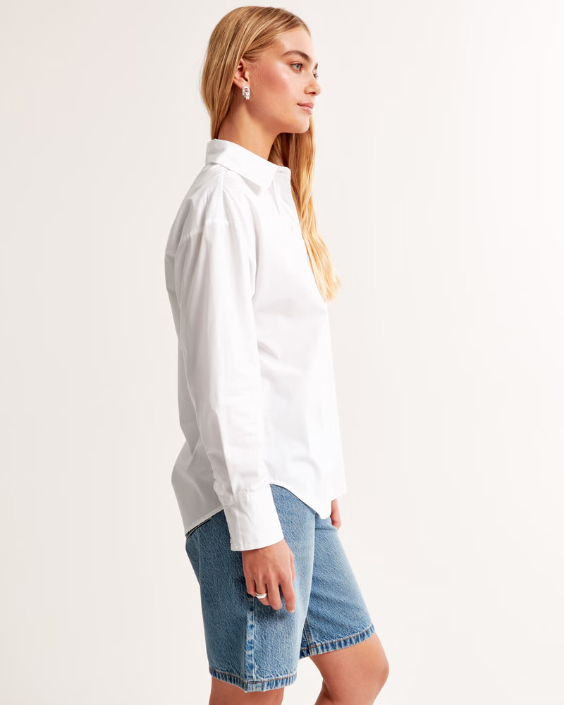 Oversized Poplin Shirt | Abercrombie & Fitch (US)