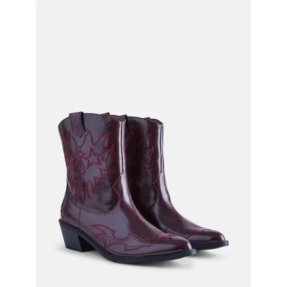 No Boundaries Women’s Cowboy Booties | Walmart (US)