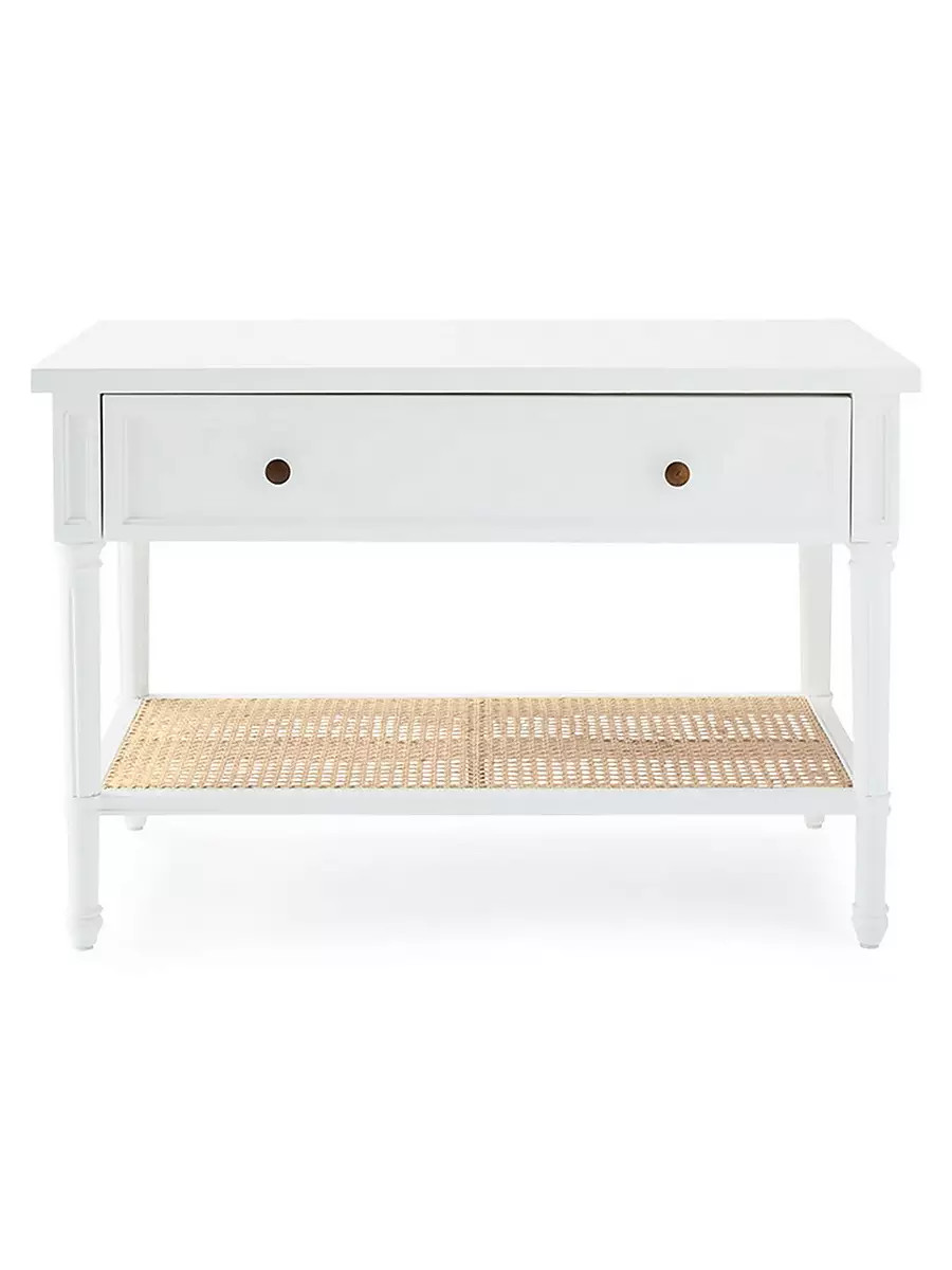 Harbour Cane Wide Nightstand | Serena and Lily