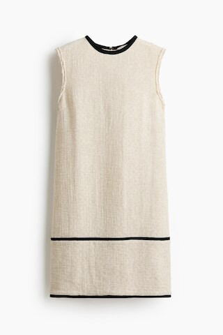 H & M - Linen-Blend Shift Dress - Beige | H&M (US + CA)