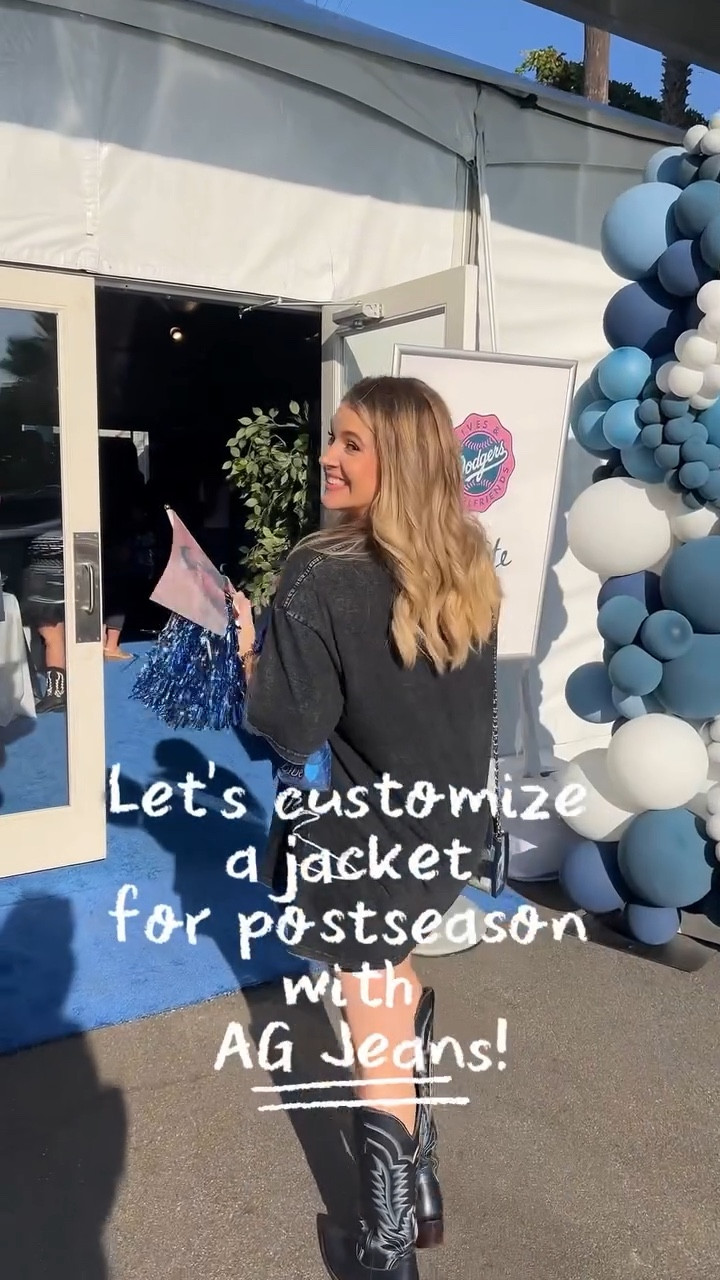 Customized for the postseason 🤍 because the little details matter in October 😉⚾️ #AGJeans