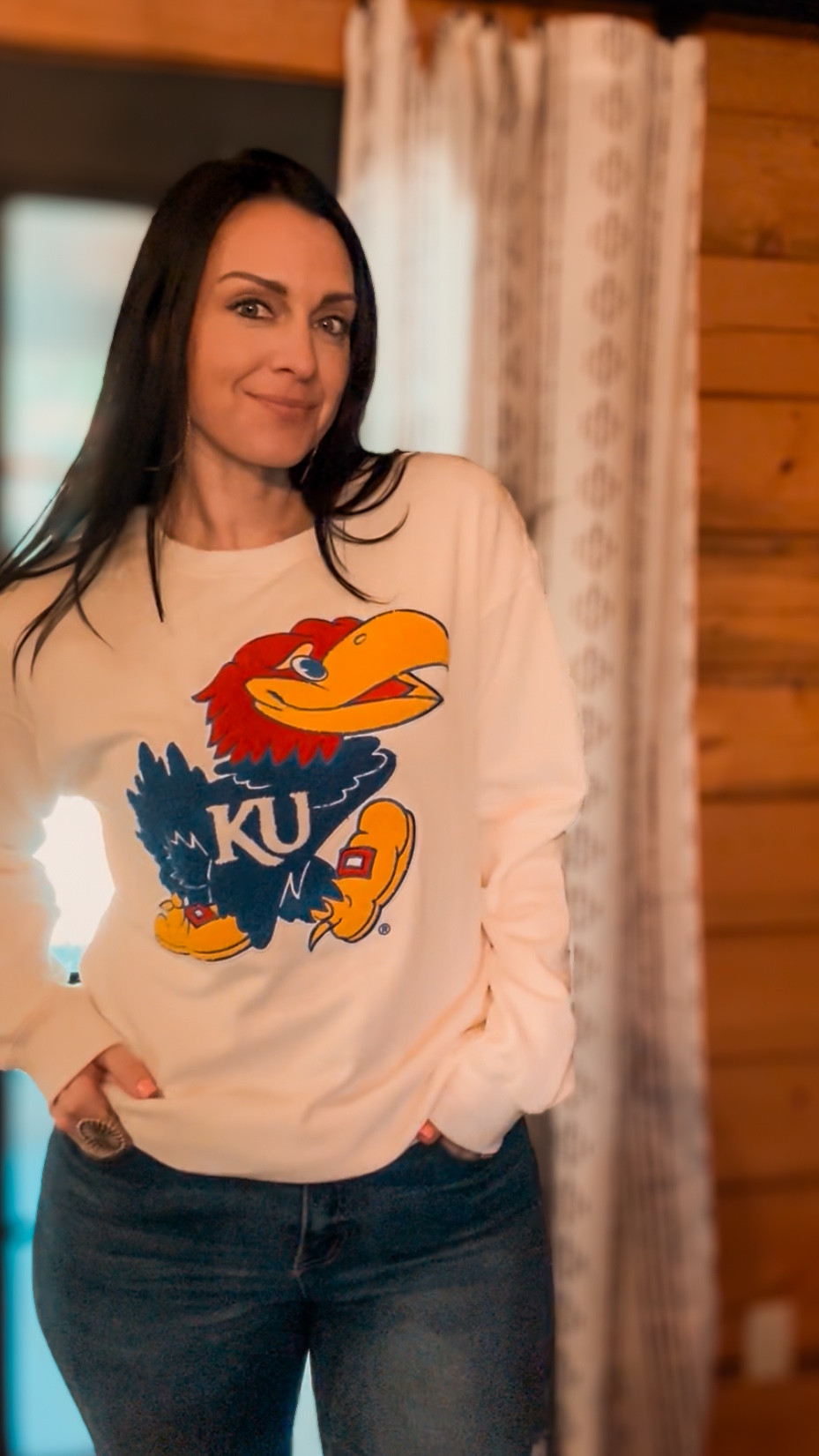 You can take the girl out of Kansas, but you can’t take the Kansas out of the girl. 

#rockchalk 

Check out @gamedaysocial for the absolute cutest and high quality collegiate gear! 

#gamedaysocial #goku #kansasgirl #ad #jayhawks #lawrence #kansas #universityofkansas #wavethewheat #bewareofthephog 

#LTKActive #LTKU #LTKSeasonal