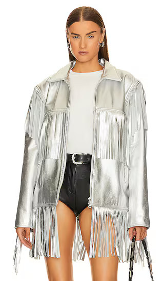 Mystical Jacket in Silver Foil | Revolve Clothing (Global)