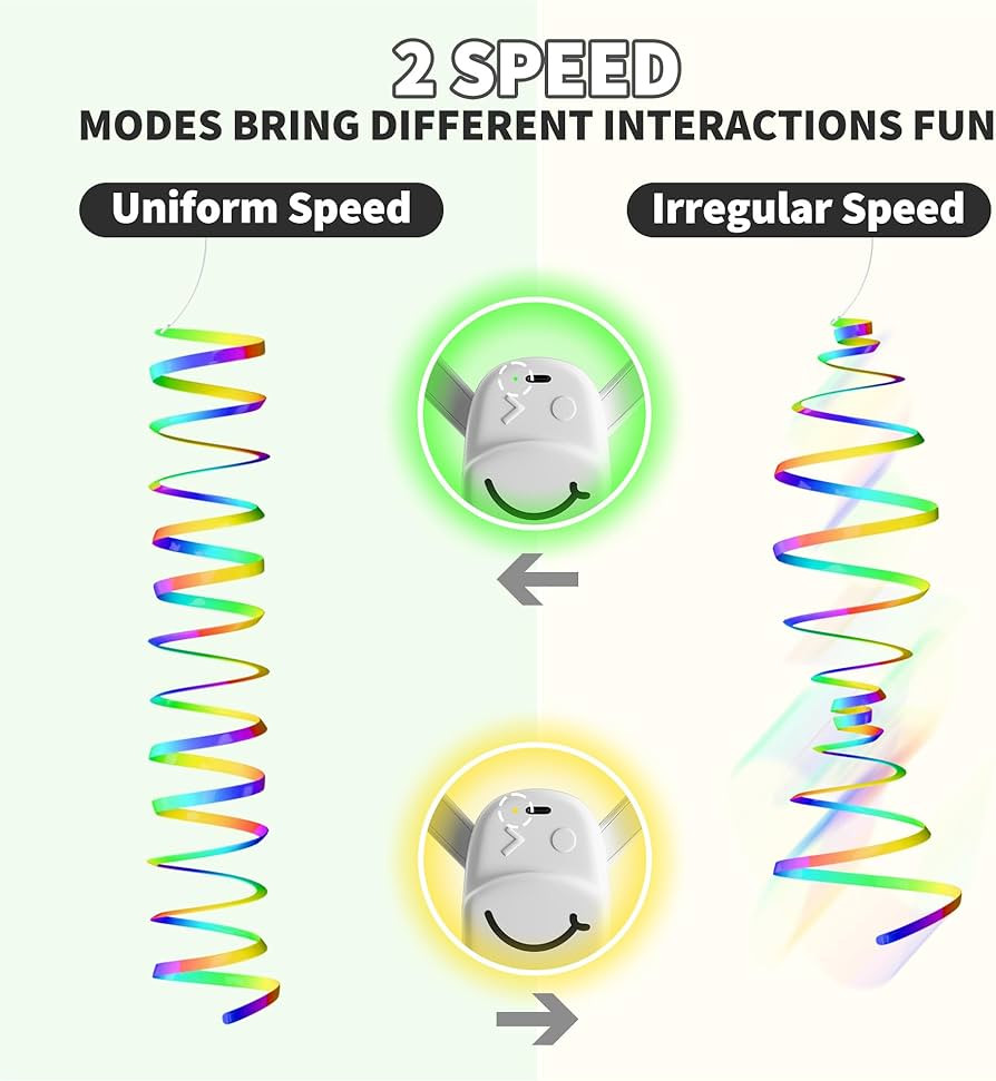Interactive Cat Toys for Indoor Cats, Automatic Hanging Door Feather Toy Mouse & Ribbon Wand Teas... | Amazon (US)